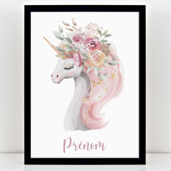 Poster personalizzato per bambini - Unicorno
