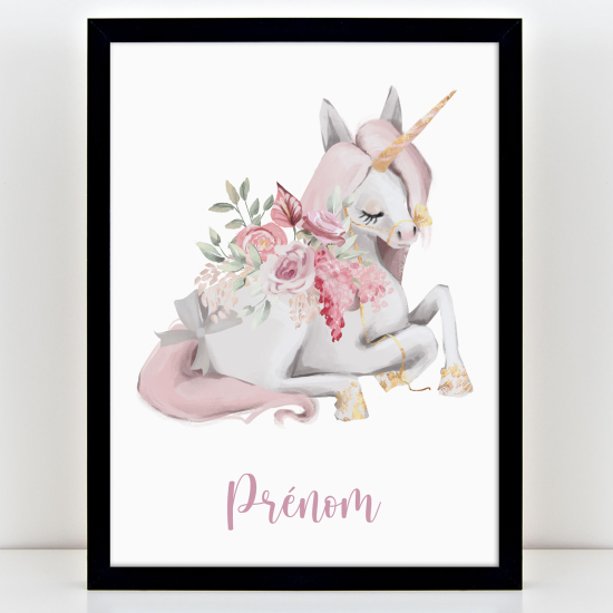Poster personalizzato per bambini - Unicorno