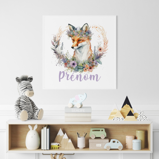 Poster personalizzato per bambini - Volpe