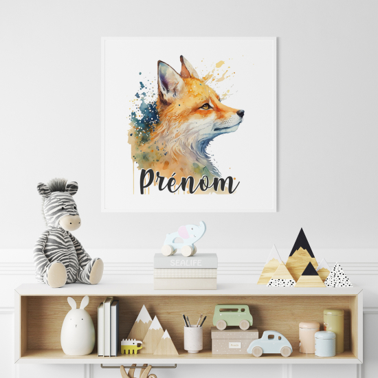 Poster personalizzato per bambini - Volpe