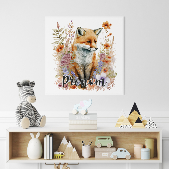Poster personalizzato per bambini - Volpe