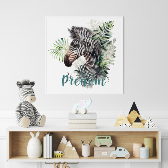 Poster personalizzato per bambini - Zebra