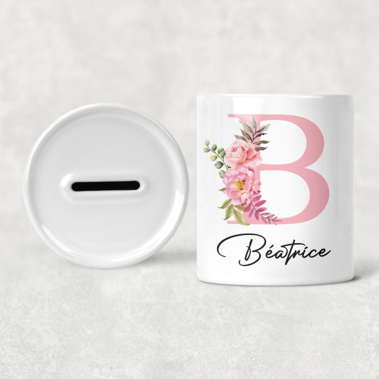 Salvadanaio Monogram personalizzato - B