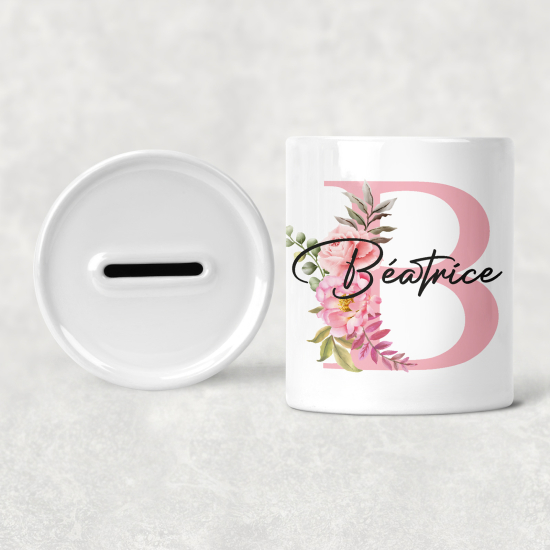Salvadanaio Monogram personalizzato - B