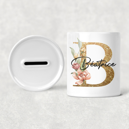 Salvadanaio Monogram personalizzato - B