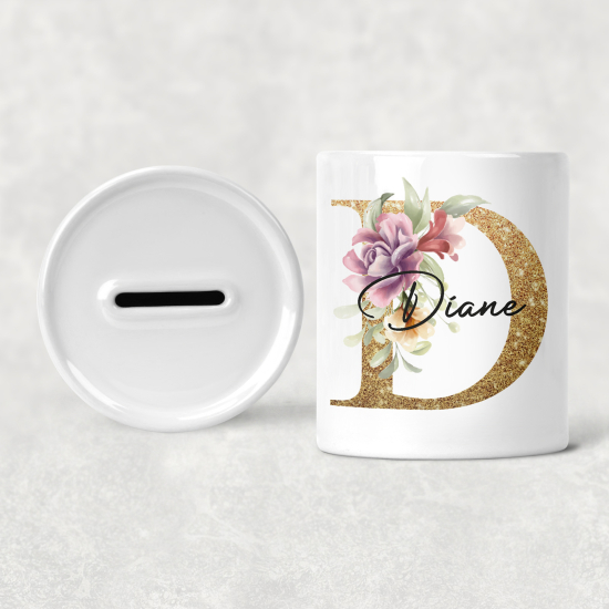 Salvadanaio Monogram personalizzato - D