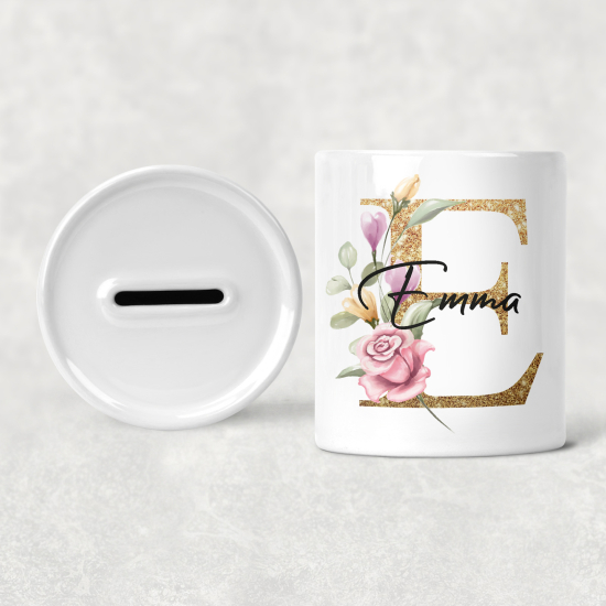 Salvadanaio Monogram personalizzato - E