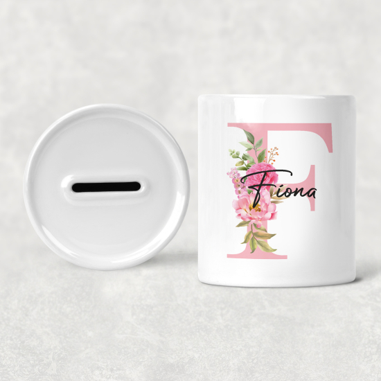 Salvadanaio Monogram personalizzato - F