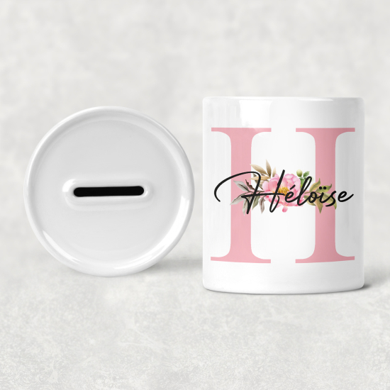 Salvadanaio Monogram personalizzato - H