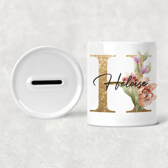 Salvadanaio Monogram personalizzato - H