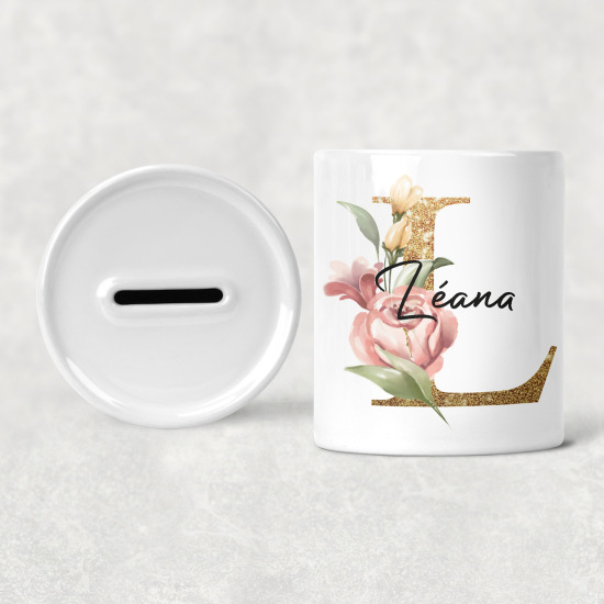 Salvadanaio Monogram personalizzato - L