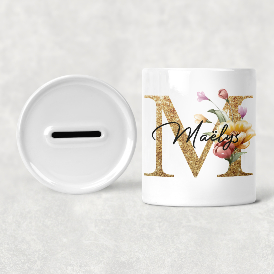 Salvadanaio Monogram personalizzato - M