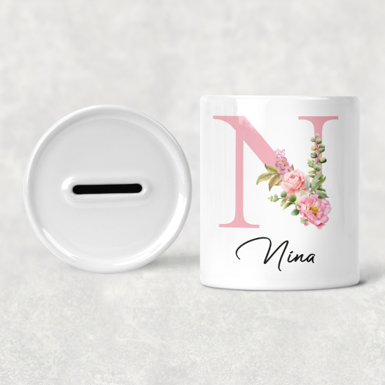 Salvadanaio Monogram personalizzato - N