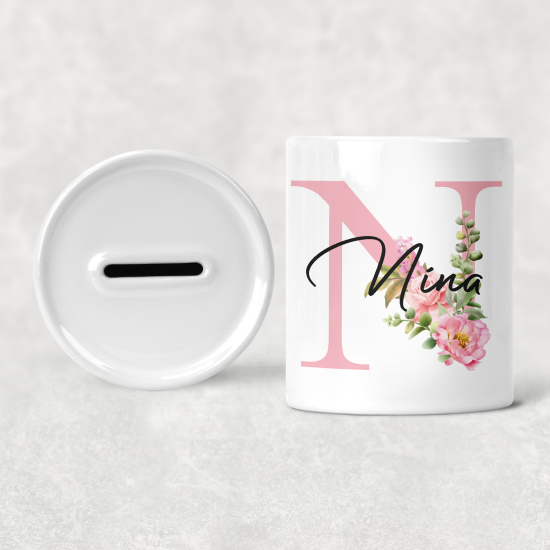 Salvadanaio Monogram personalizzato - N