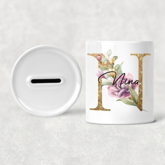 Salvadanaio Monogram personalizzato - N