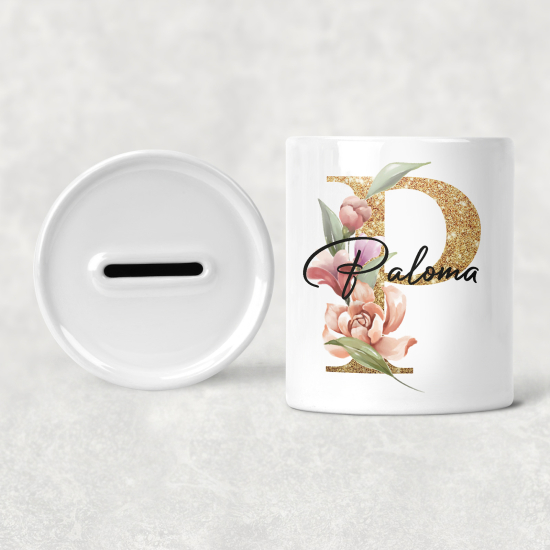 Salvadanaio Monogram personalizzato - P