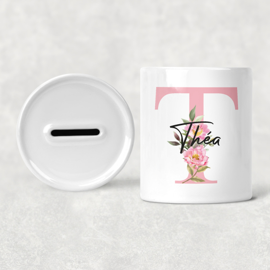 Salvadanaio Monogram personalizzato - T
