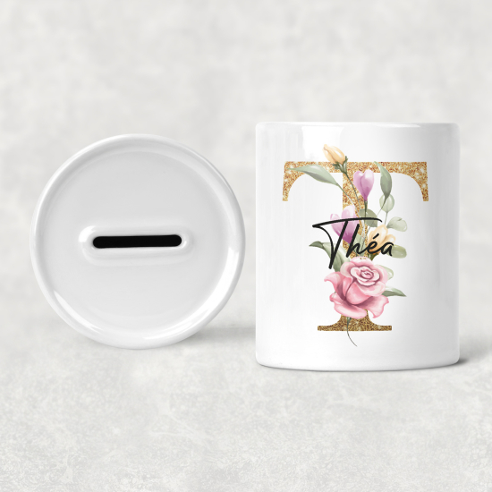 Salvadanaio Monogram personalizzato - T