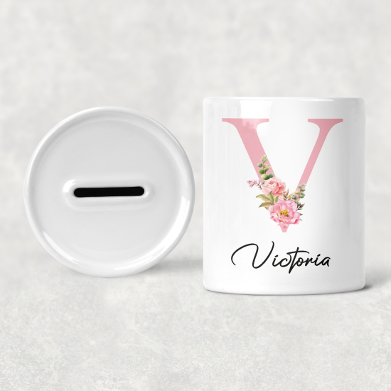 Salvadanaio Monogram personalizzato - V