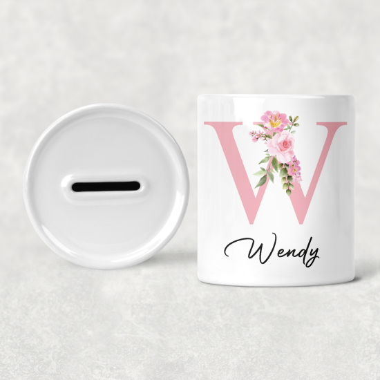 Salvadanaio Monogram personalizzato - W