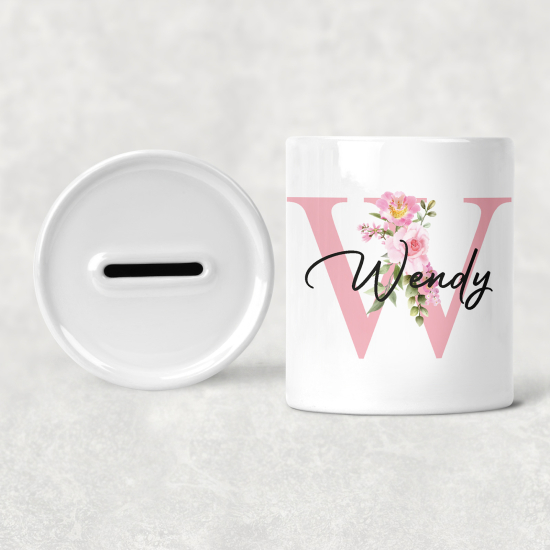 Salvadanaio Monogram personalizzato - W