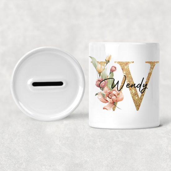 Salvadanaio Monogram personalizzato - W