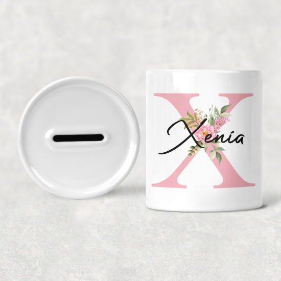 Salvadanaio Monogram personalizzato - X