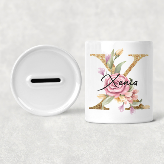 Salvadanaio Monogram personalizzato - X