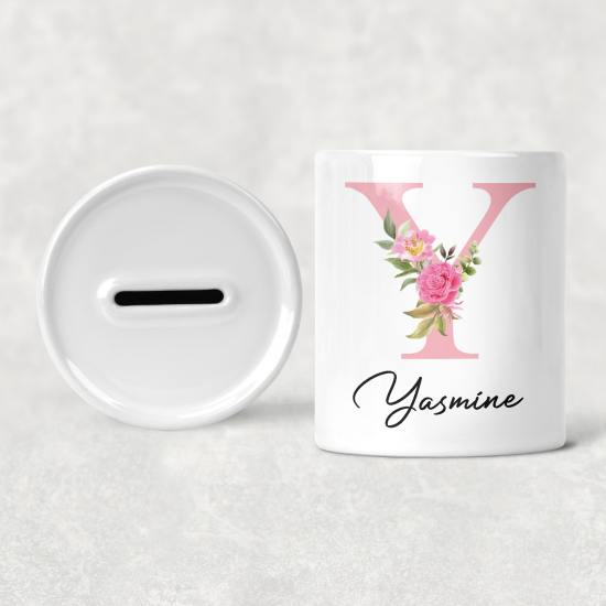 Salvadanaio Monogram personalizzato - Y