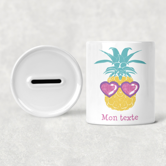 Salvadanaio per bambini personalizzato - Ananas
