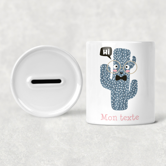 Salvadanaio per bambini personalizzato - Cactus