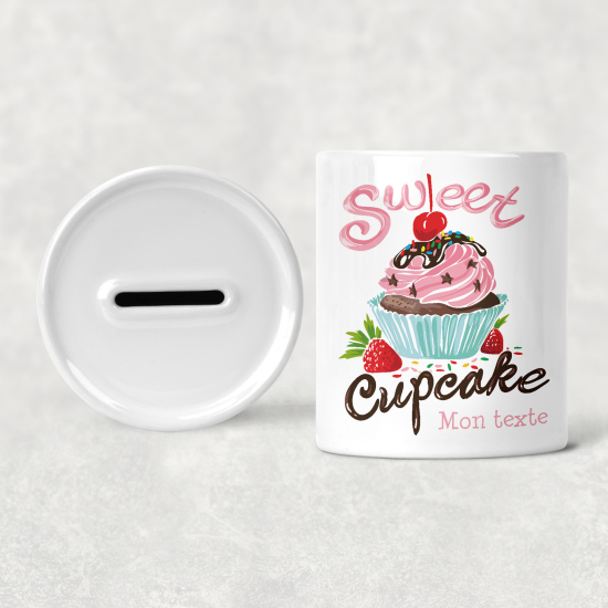 Salvadanaio per bambini personalizzato - Dolce Cupcake