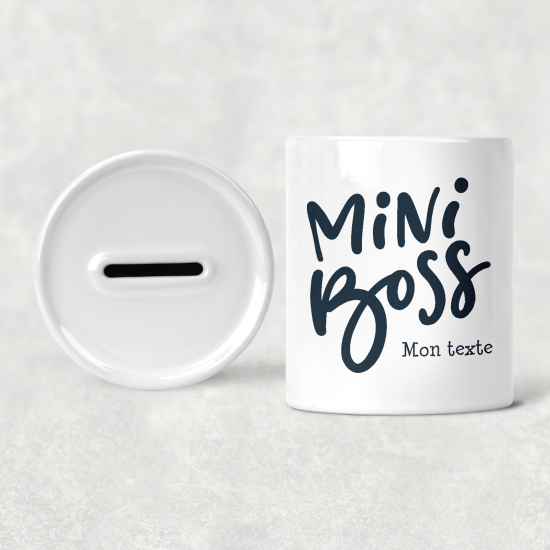Salvadanaio per bambini personalizzato - Mini Boss