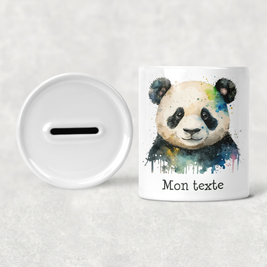 Salvadanaio per bambini personalizzato - Panda