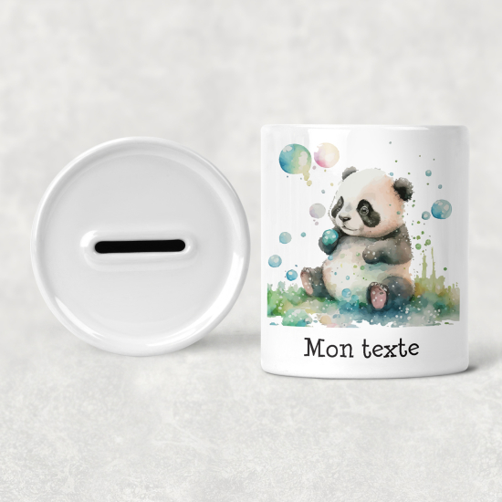 Salvadanaio per bambini personalizzato - Panda