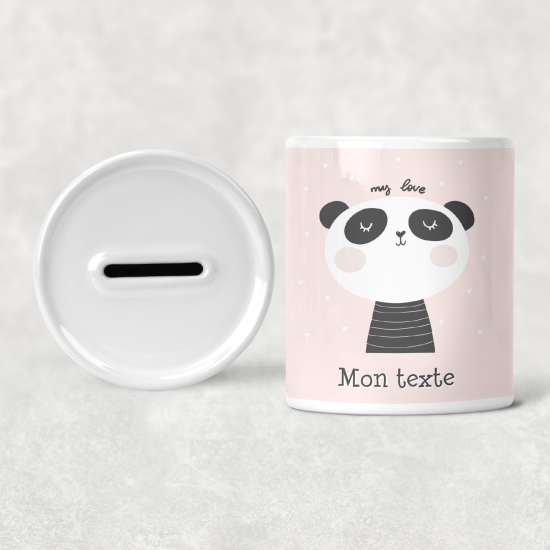 Salvadanaio per bambini personalizzato - Panda