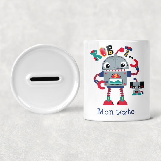 Salvadanaio per bambini personalizzato - Robot