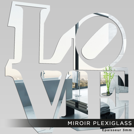 Specchio in plexiglass - Amore