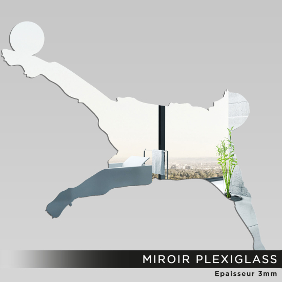 Specchio in plexiglass - Calciatore