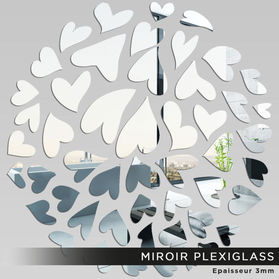 Specchio in plexiglass - Cuore