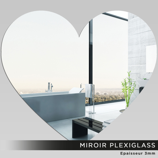 Specchio in plexiglass - Cuore