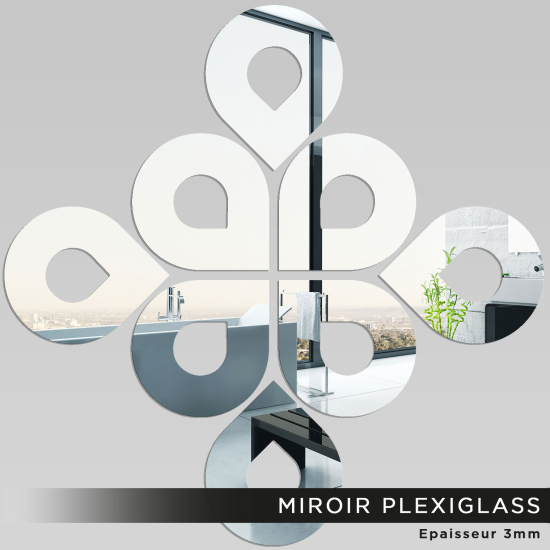 Specchio in plexiglass - Gocce design