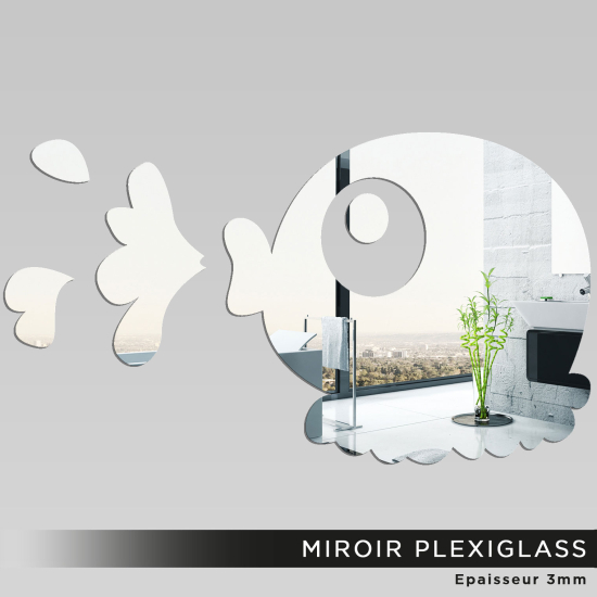Specchio in plexiglass - Pesce