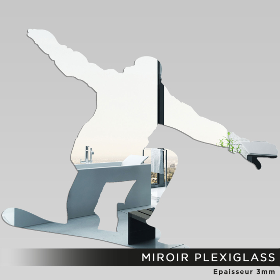 Specchio in plexiglass - Snowboarder