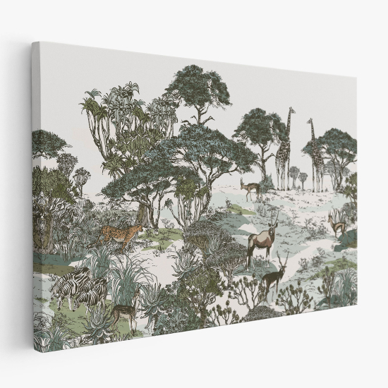 Stampa su tela - Animali della Foresta