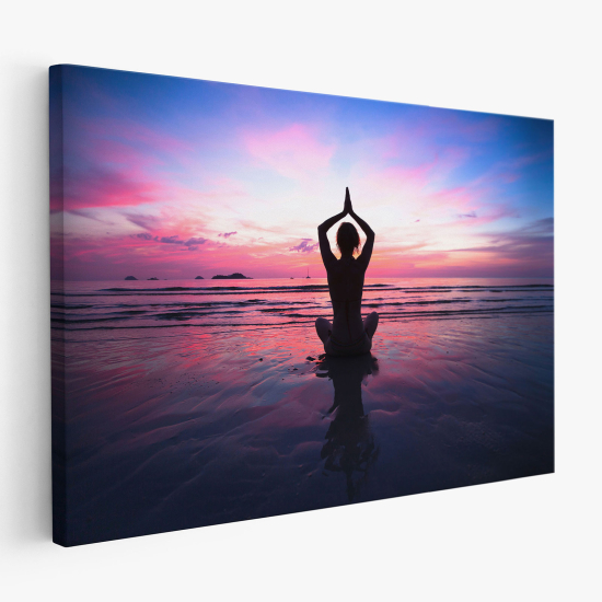 Stampa su tela - Donna Zen yoga