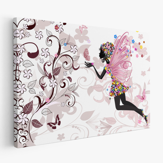 Stampa su tela - Fata Fiori