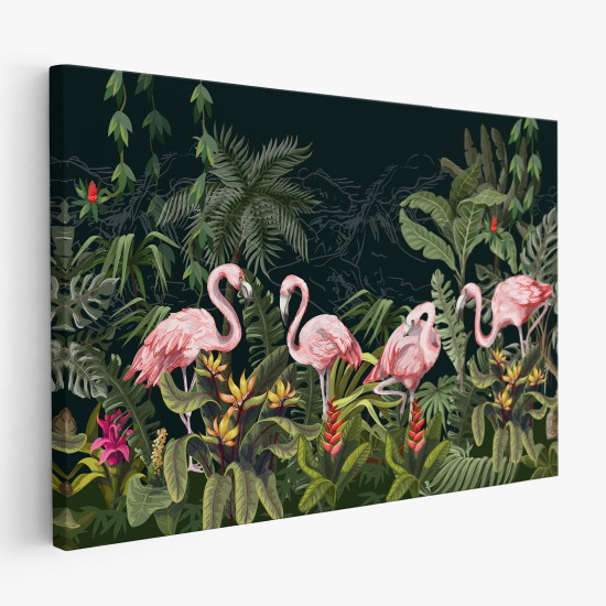 Stampa su tela - Fenicotteri Rosa