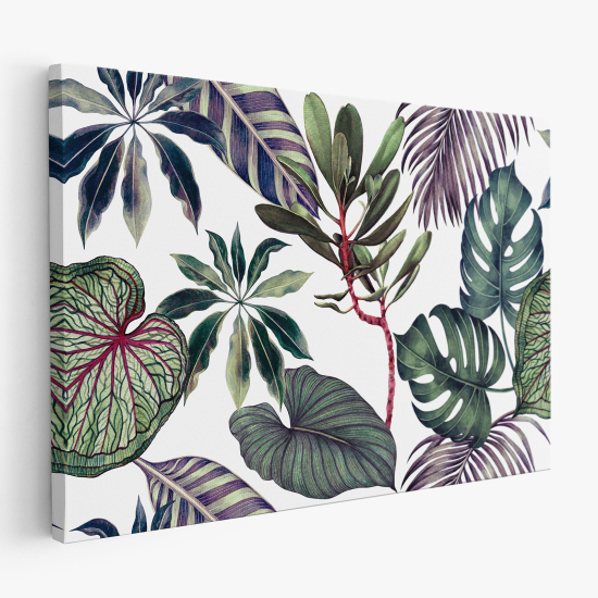 Stampa su tela - Foglie Tropicali