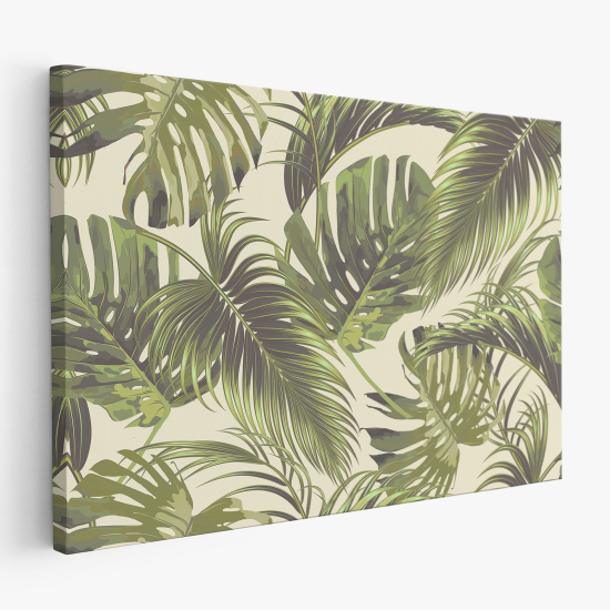 Stampa su tela - Foglie Tropicali
